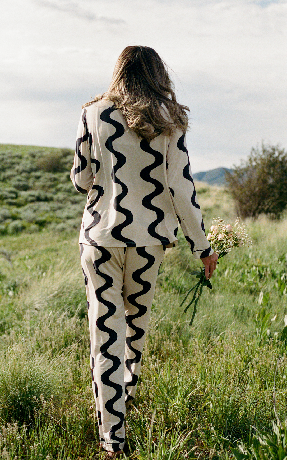 Lauren Franko wearing her Lua Pajamas.